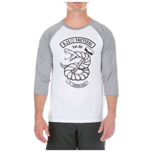 5.11 Koszulka T-Shirt Snake Sledge Raglan white 41211FJ