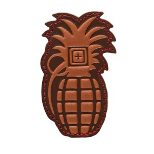 5.11 Pineapple Grenade Leather Patch 82084