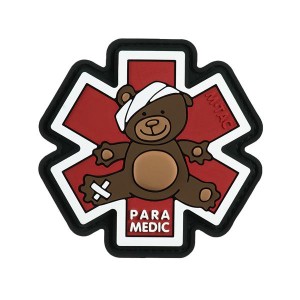 M-Tac Patch Naszywka Paramedic miś PVC Brown/Black
